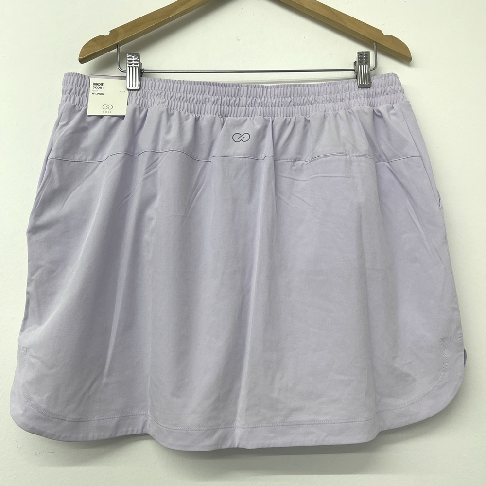 CALIA GOLF NWT Womens Sz XL  Blooming Lilac 16" Birdie Stretch Skort